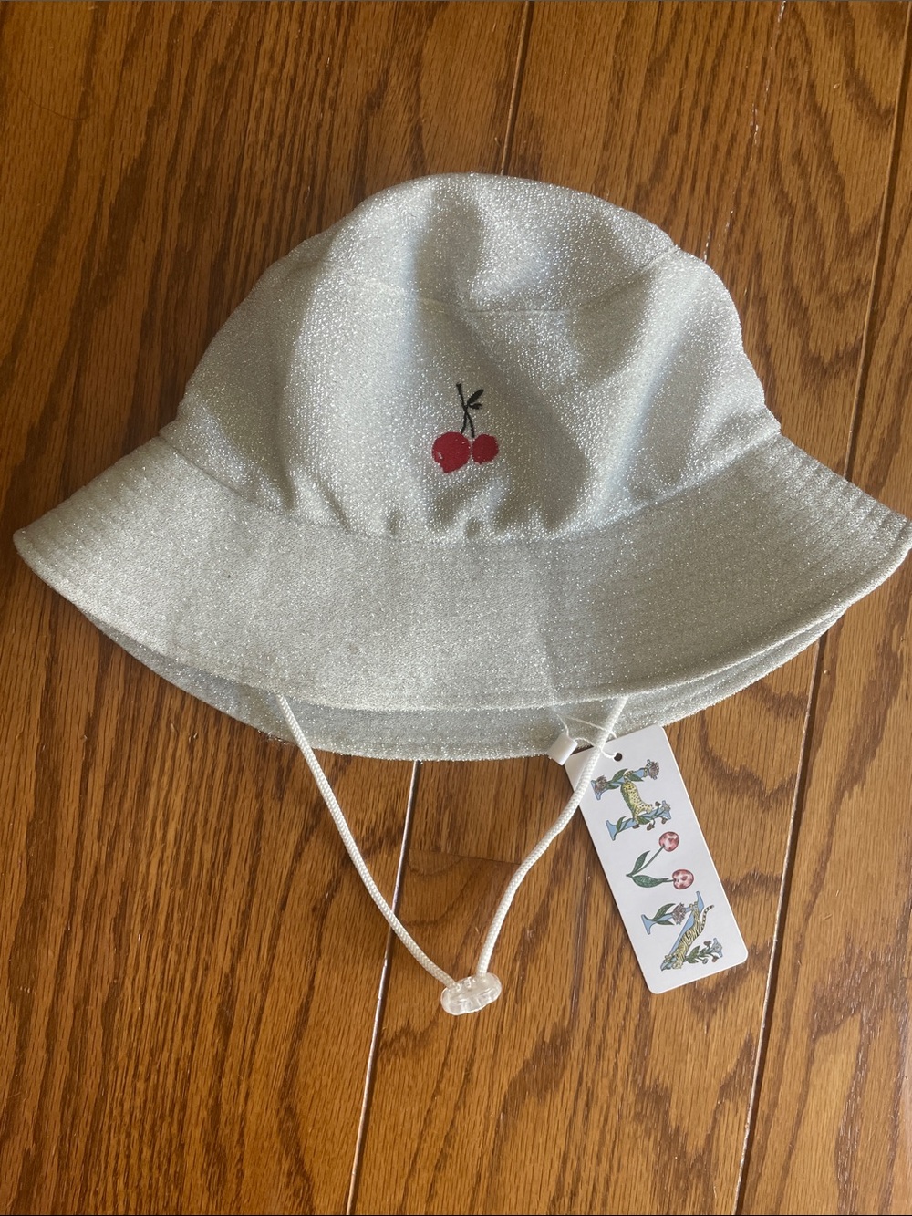 HVN Silver glitter Cherry Bucket Hat